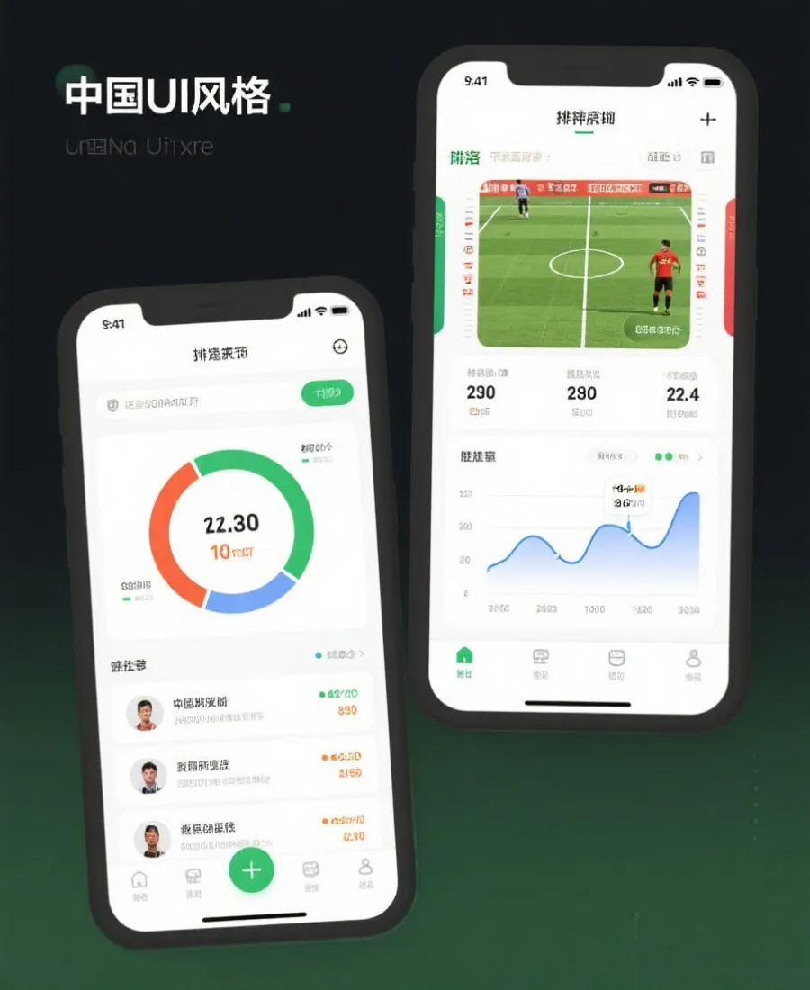 英超数据 App 界面展示