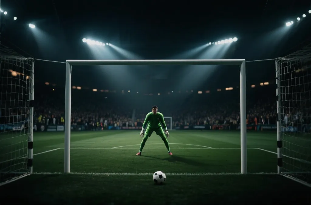 淘汰赛加时与点球大战的紧张氛围示意