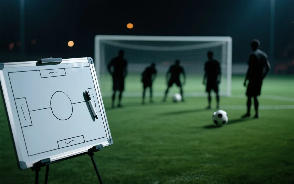 点球大战场景的战术复盘板与心理压力氛围